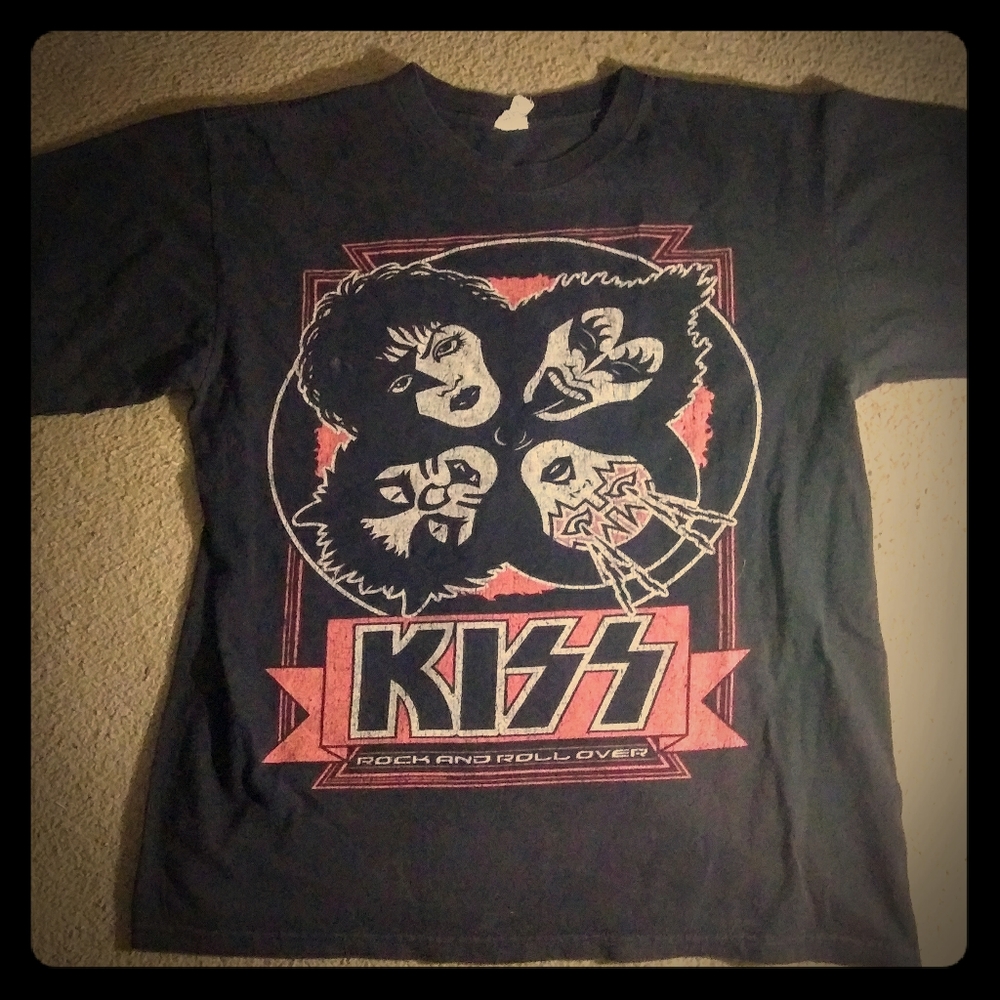 Vintage kiss band t-shirt and vintage Rob zombie t